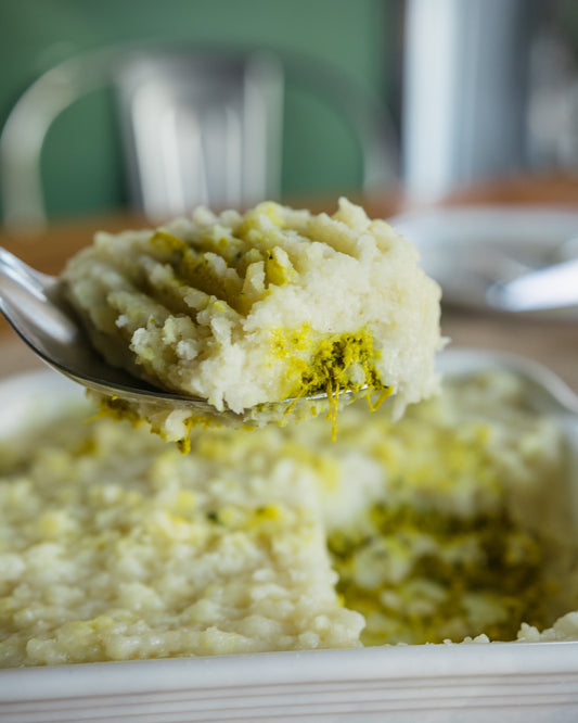 Pastelón de Yuca y Espinaca